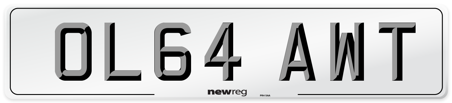 OL64 AWT Number Plate from New Reg